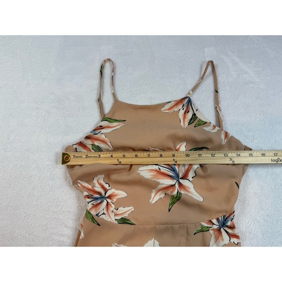 Lulu's Pink Lily Dress Summer Floral Strappy XS - Picture 4 of 6